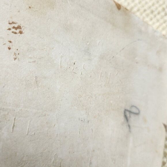 Wessels White Laurel Wreath Decorated Art Nouveau Majolica Ceramic Antique Tile - Picture 5 of 6